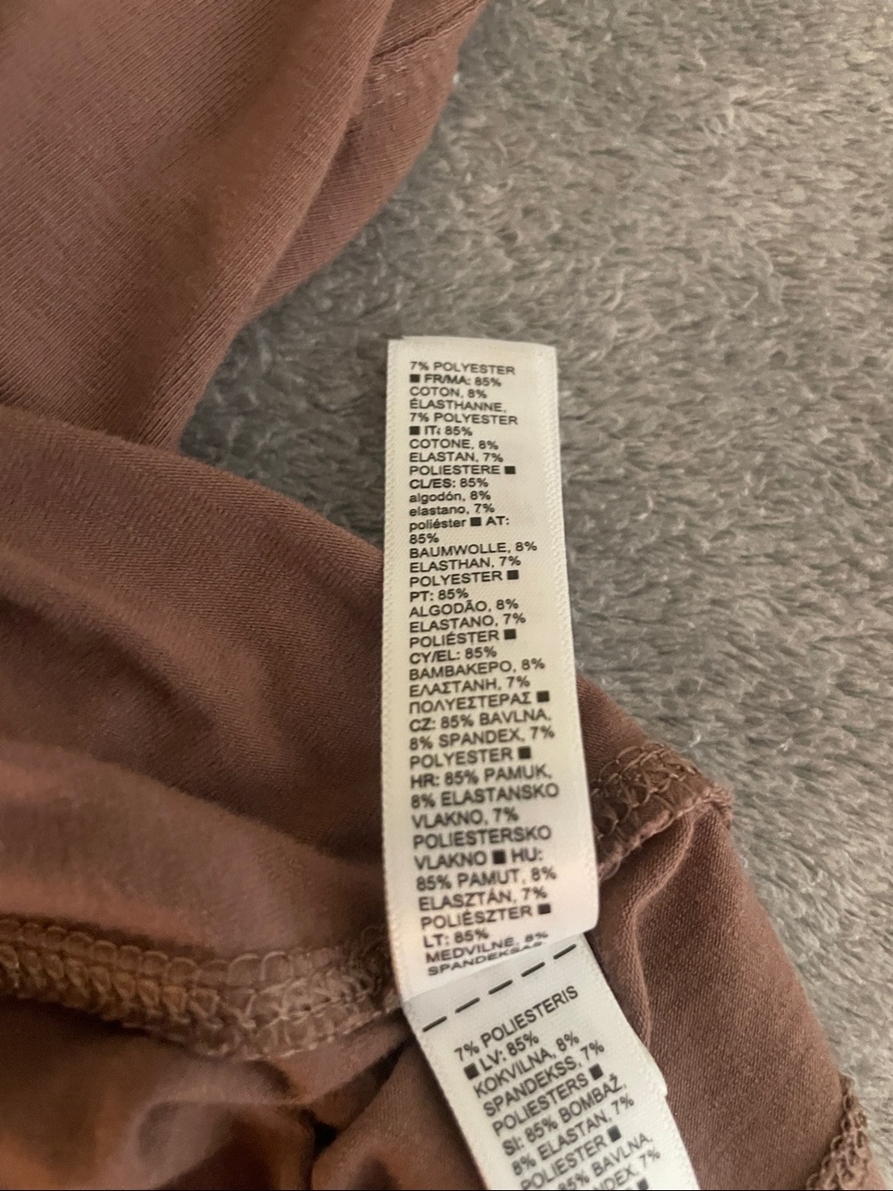 Athleta Scoop Neck Short Sleeve Tee - Mauve‎ Brown - Picture 3 of 5